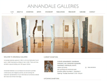 Tablet Screenshot of annandalegalleries.com.au